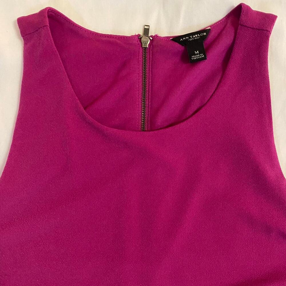 Ann taylor burgundy sleeveless top